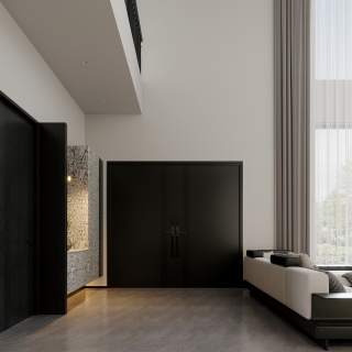 意式极简一层玄关