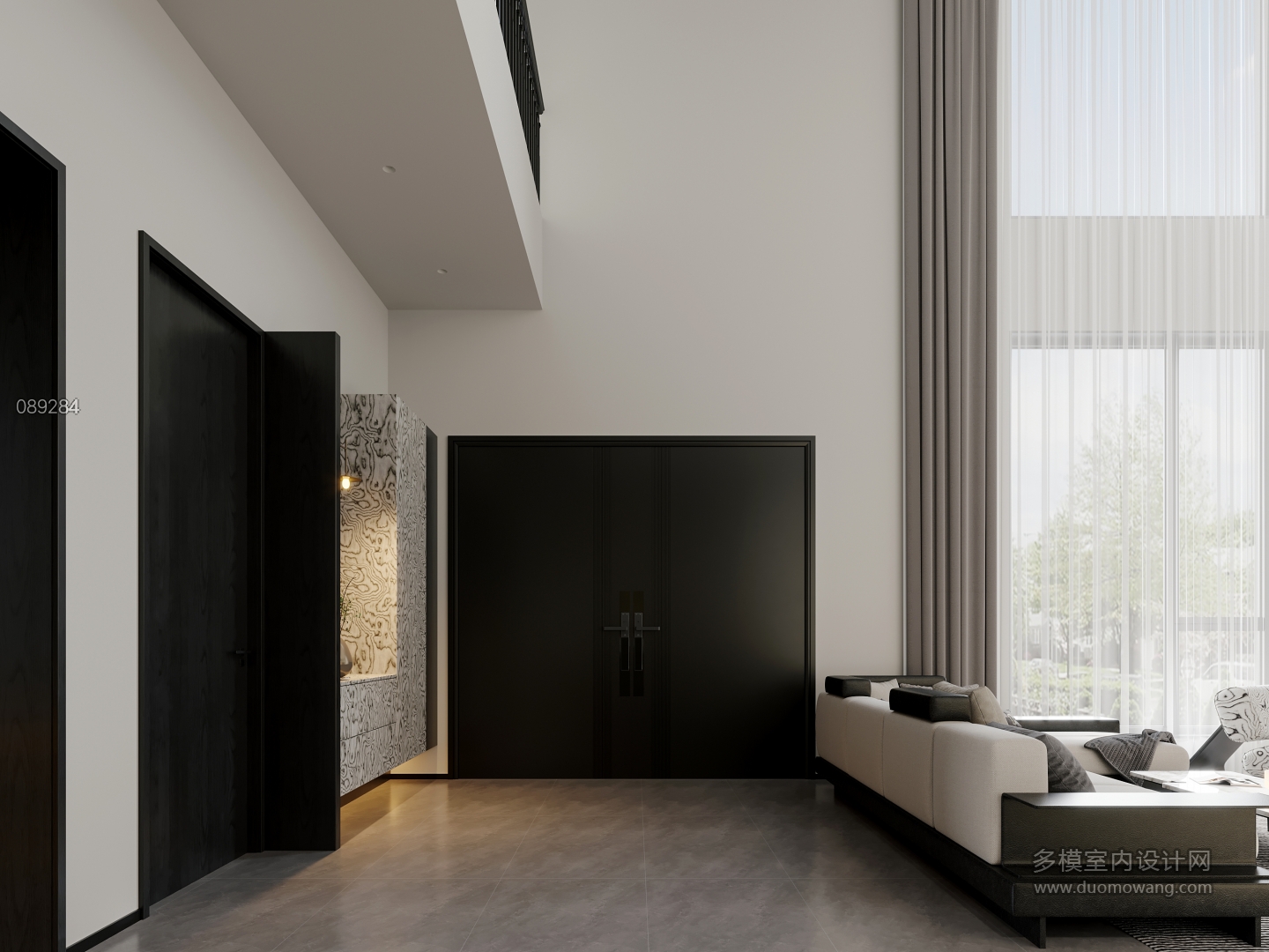 意式极简一层玄关