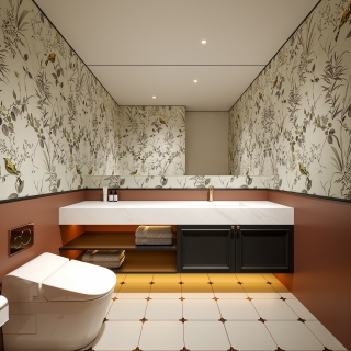 法式复古一楼卫生间