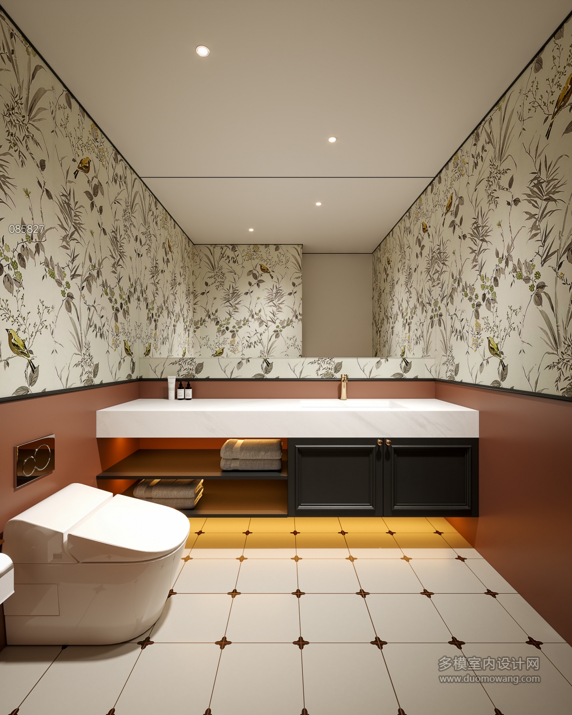 法式复古一楼卫生间