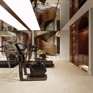 法式复古地下室健身房