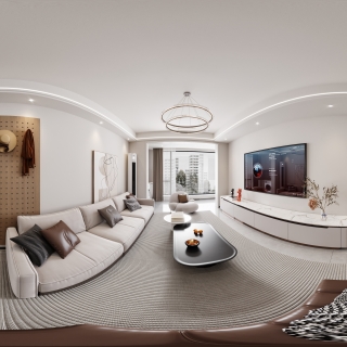 现代客厅全景