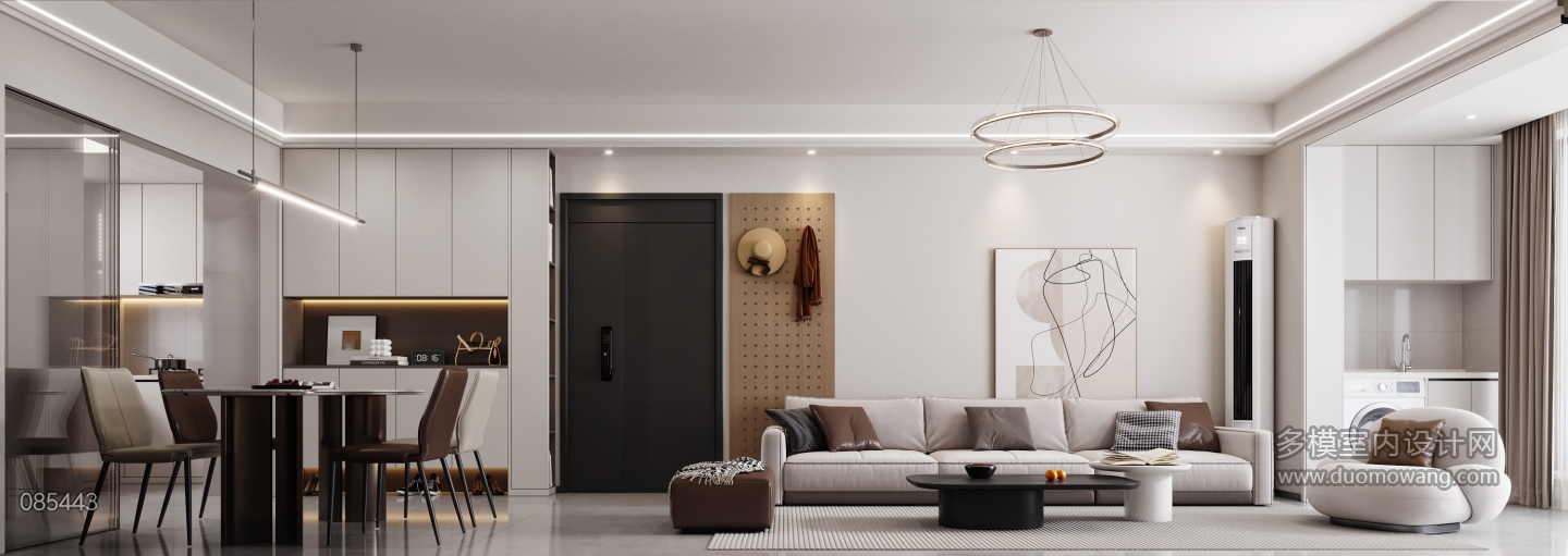 现代沙发墙特写