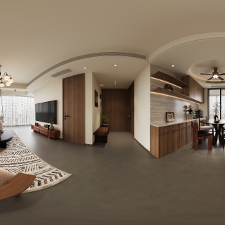 自然风客餐厅全景