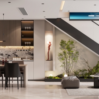 现代一楼楼梯面