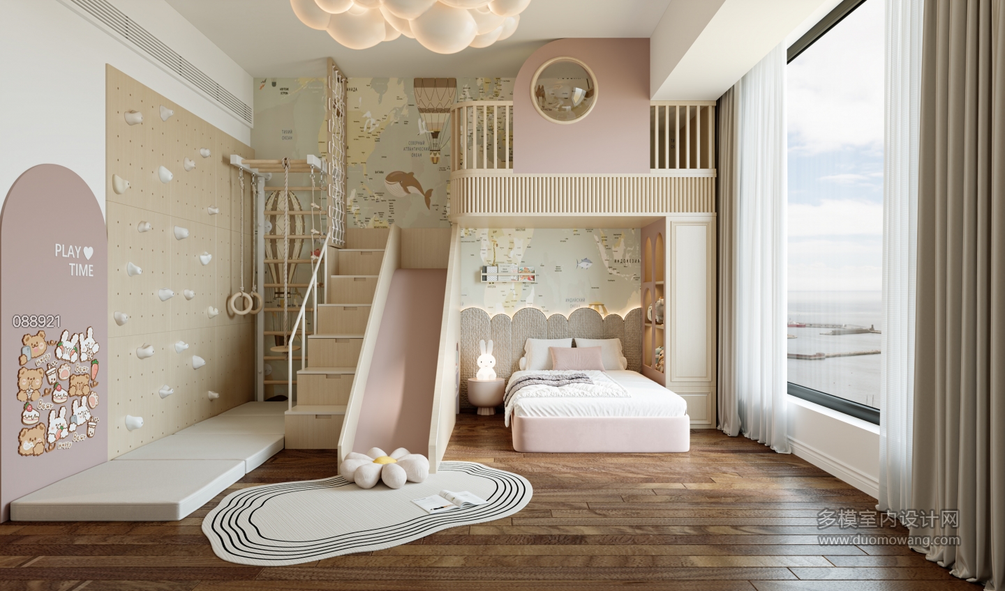 现代女孩房特写