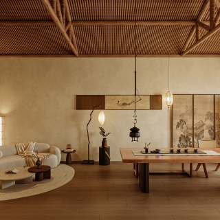 上下杭牛角梳店 二楼_二层茶饮区002