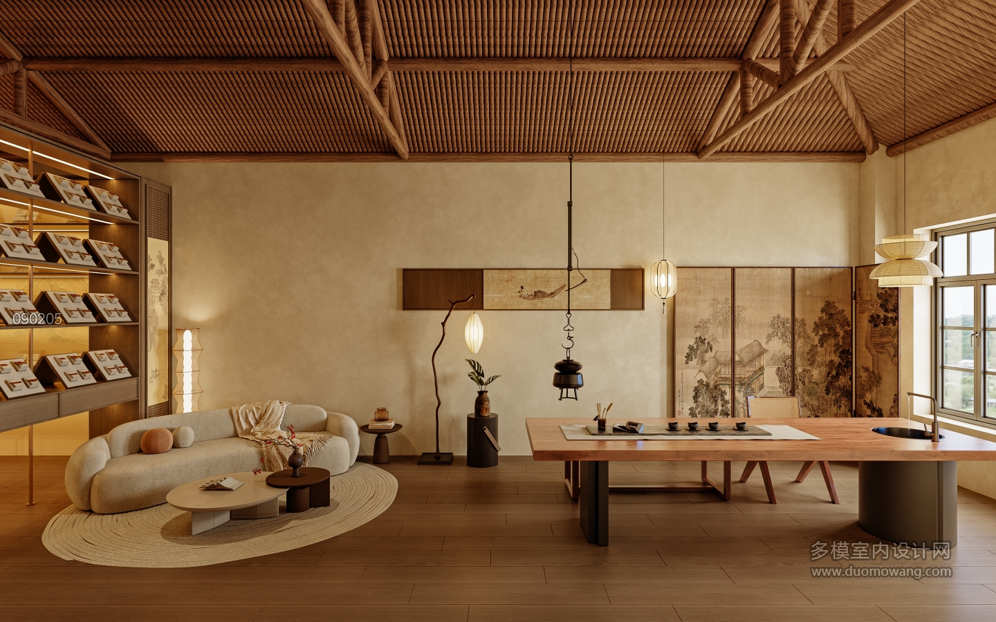 上下杭牛角梳店 二楼_二层茶饮区002