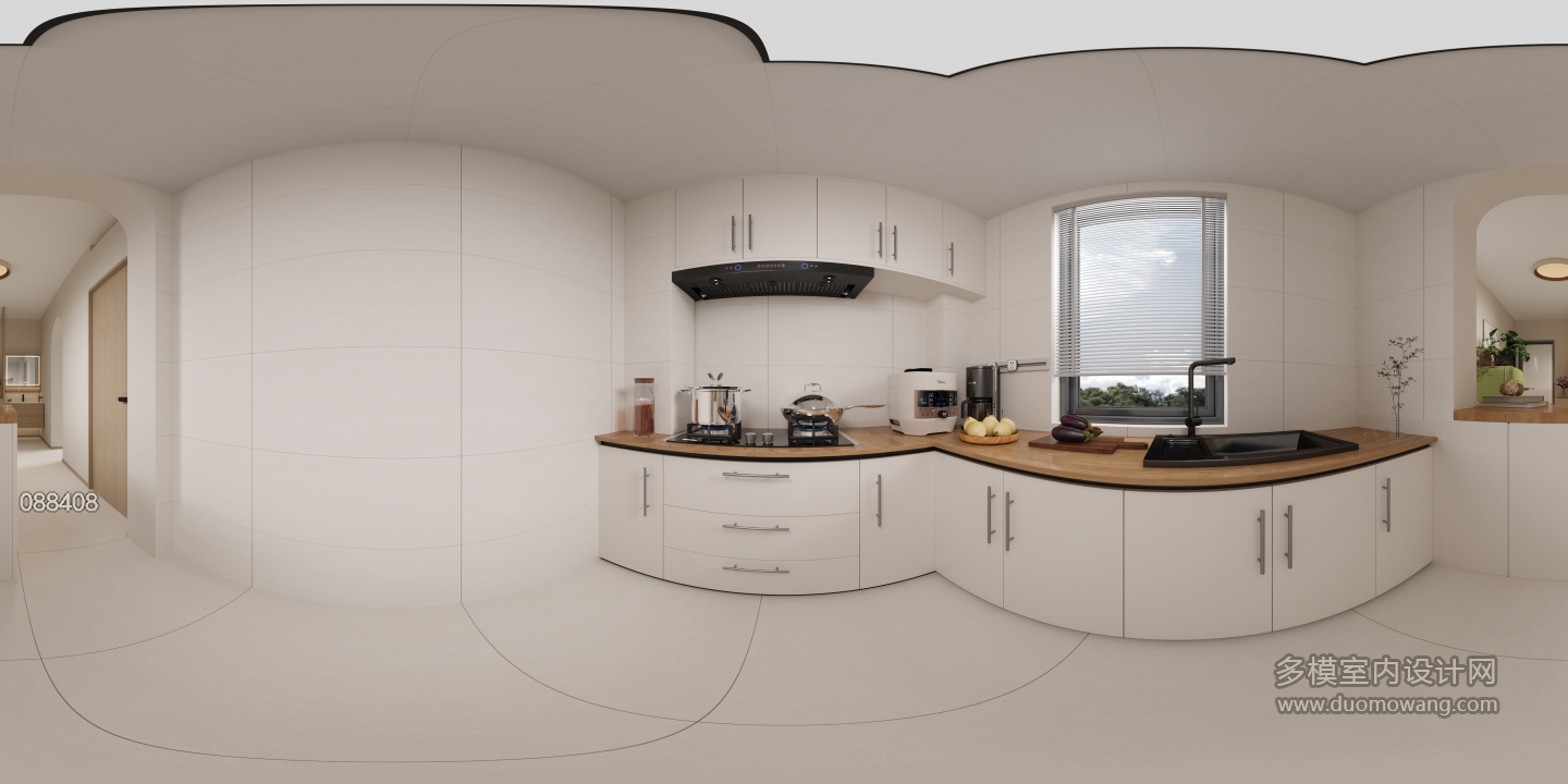 原木厨房360全景