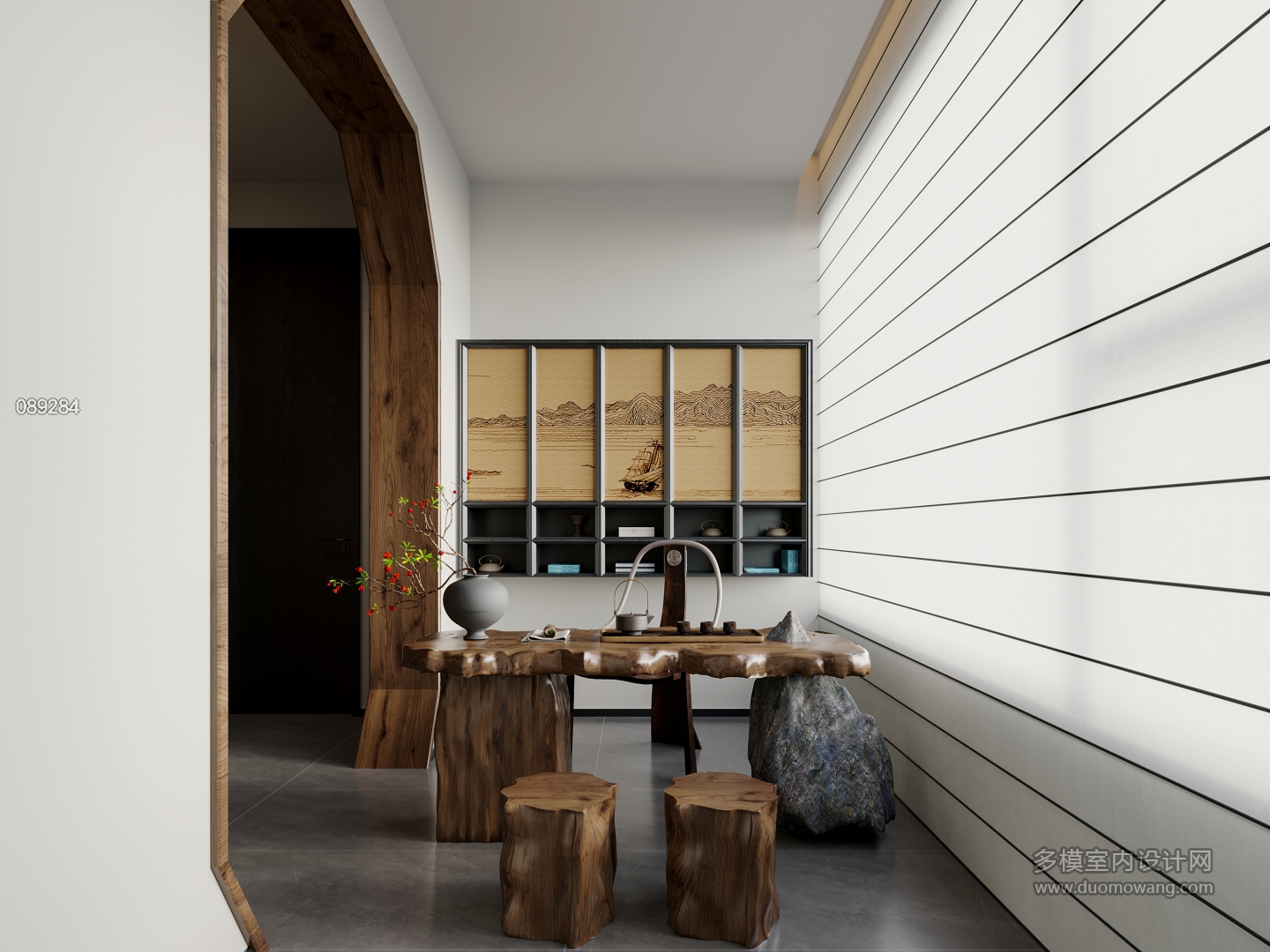 意式极简三层茶室