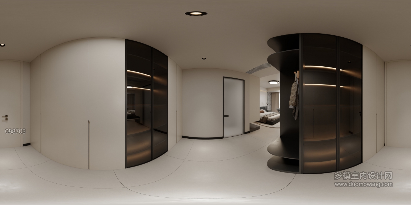 现代主卧衣帽间