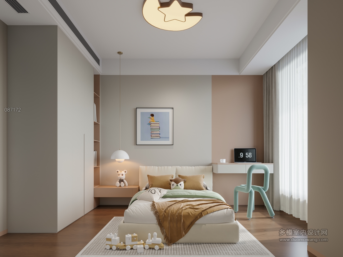 现代儿童房静态