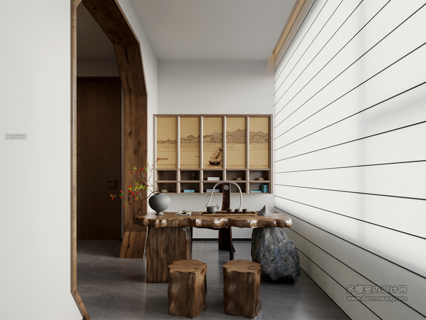 意式极简三层茶室