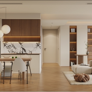 4现代中古风沙发面