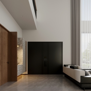 意式极简一层玄关