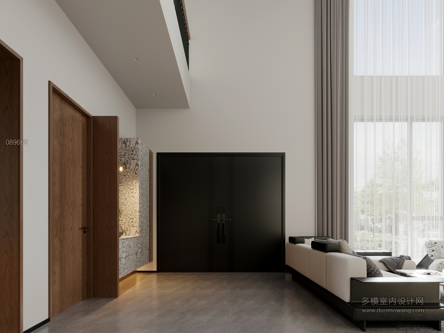 意式极简一层玄关