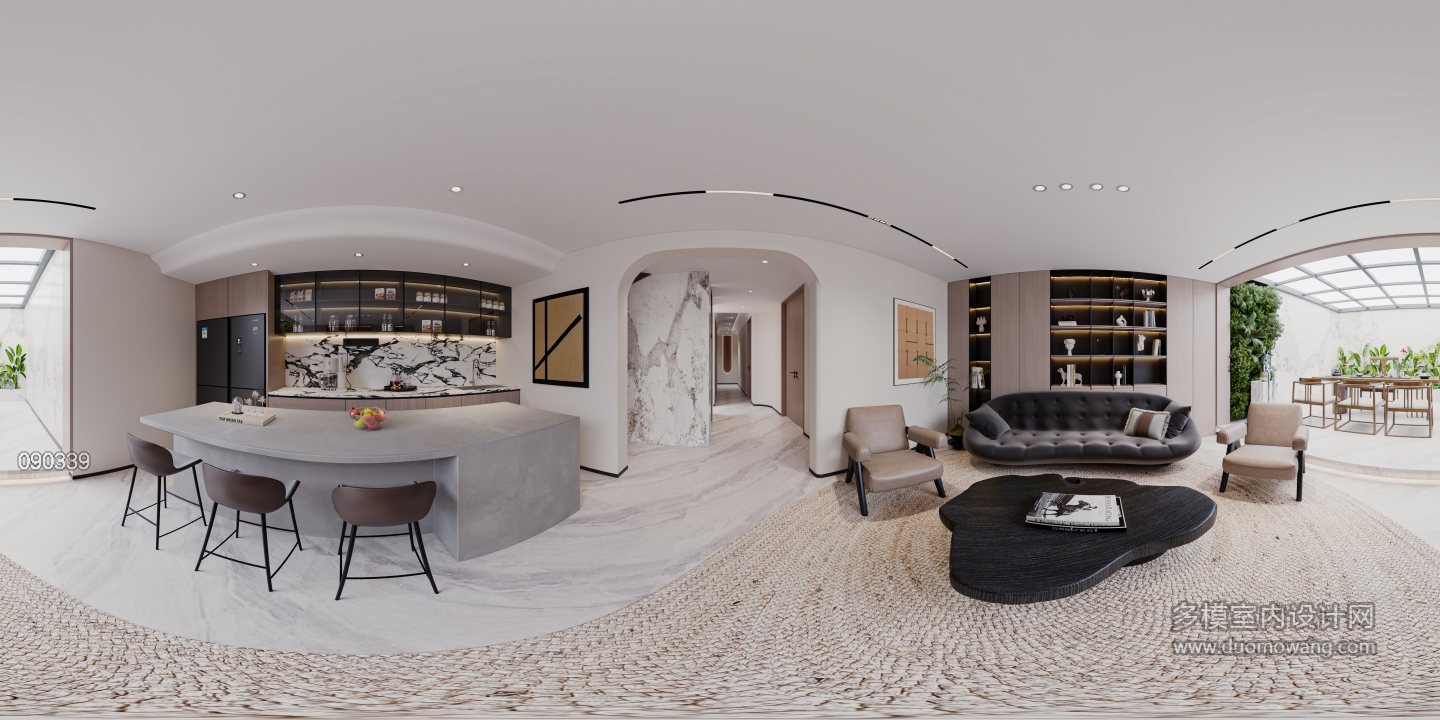 富一层公共区现代