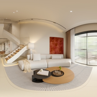 奶油中古客厅全