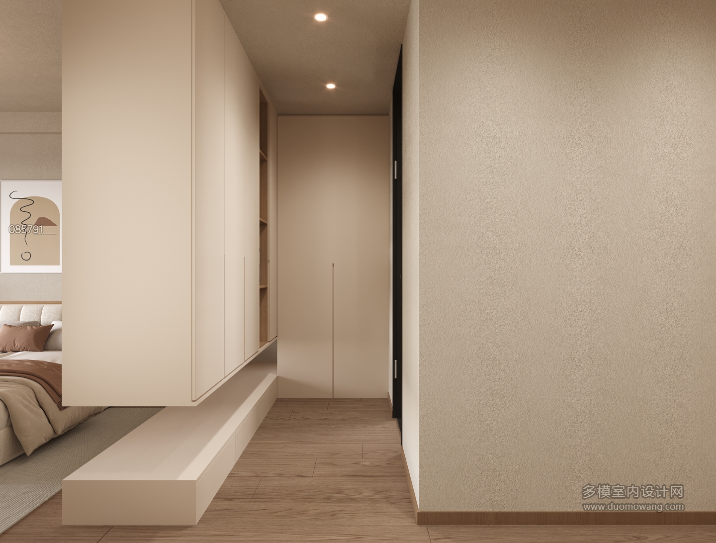 垞寂主卧衣帽间特写