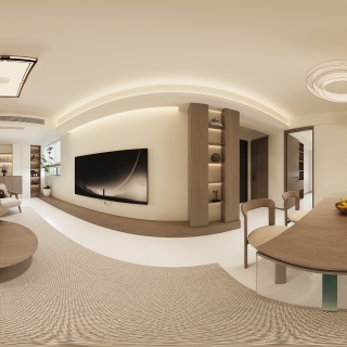 现代客餐厅全景