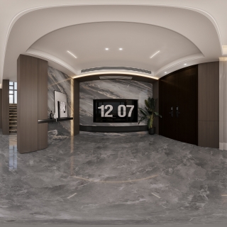 现代一楼客厅-全景02