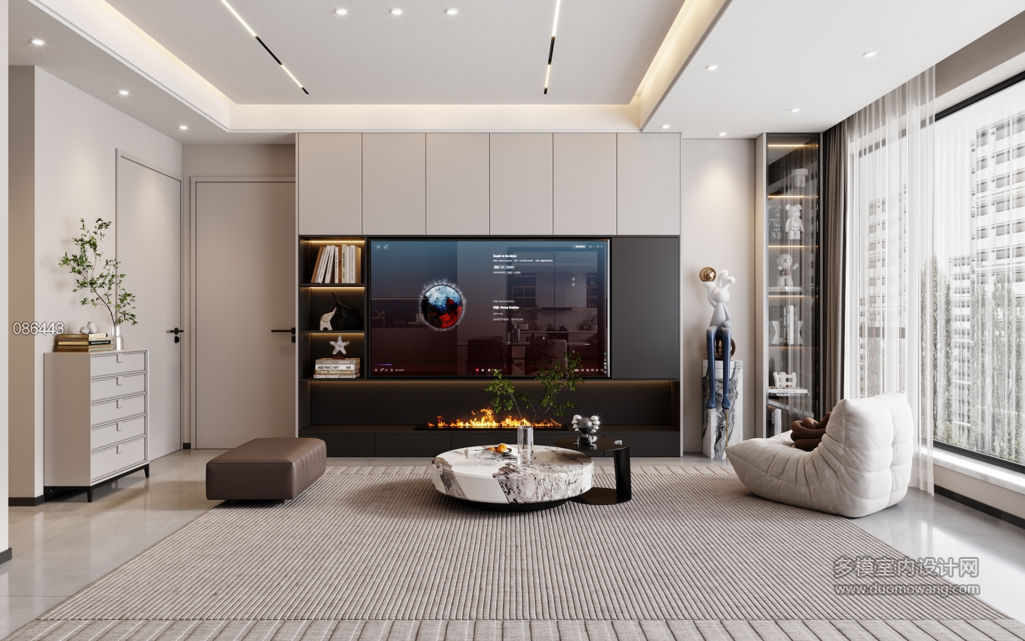 现代风格电视特写