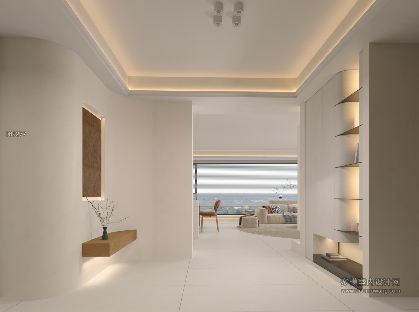 奶油风玄关单张