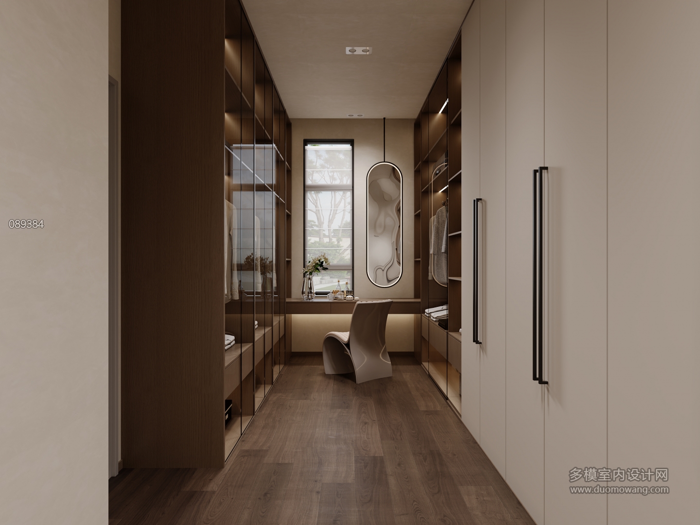 意式二楼衣帽间