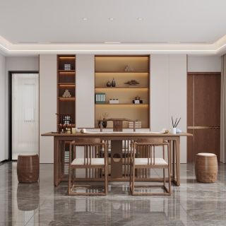 新中式2楼_书房