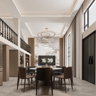 现代一楼 电视背景