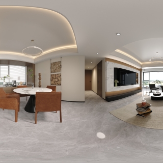 现代餐厅360全景