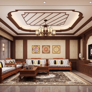 藏式别墅客厅静态 (1)