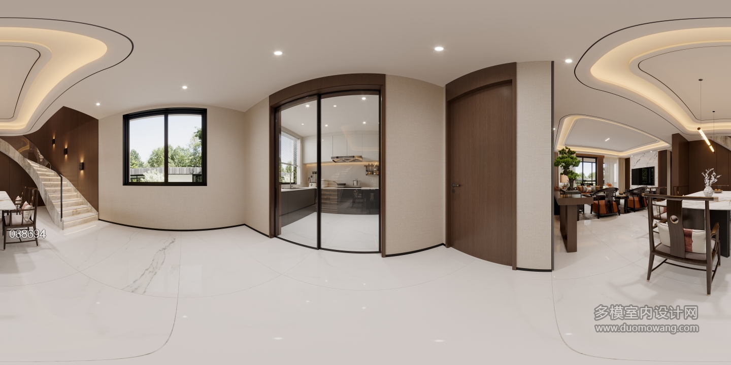 新中式餐厅全景