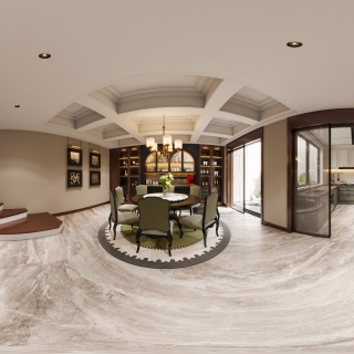 美式一楼餐厅全景