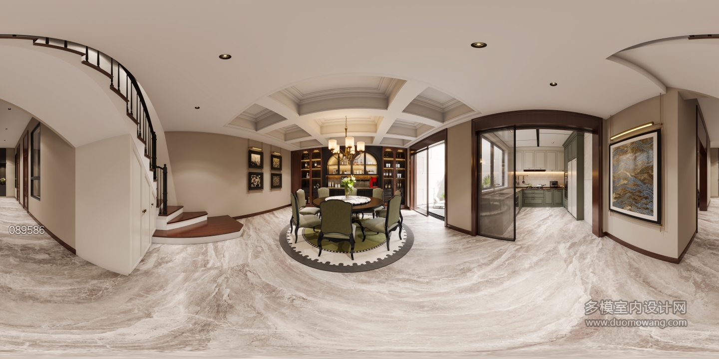 美式一楼餐厅全景