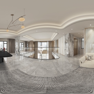 现代休闲区全景