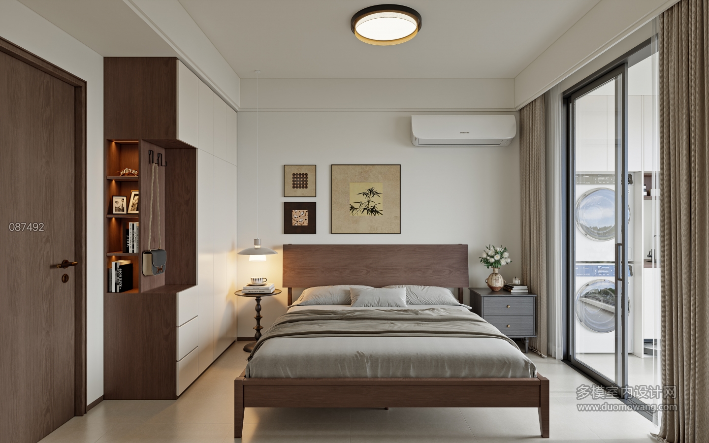 简约中古_老人房