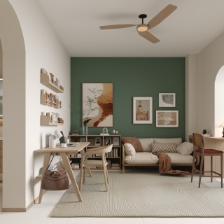 原木沙发背景墙单张