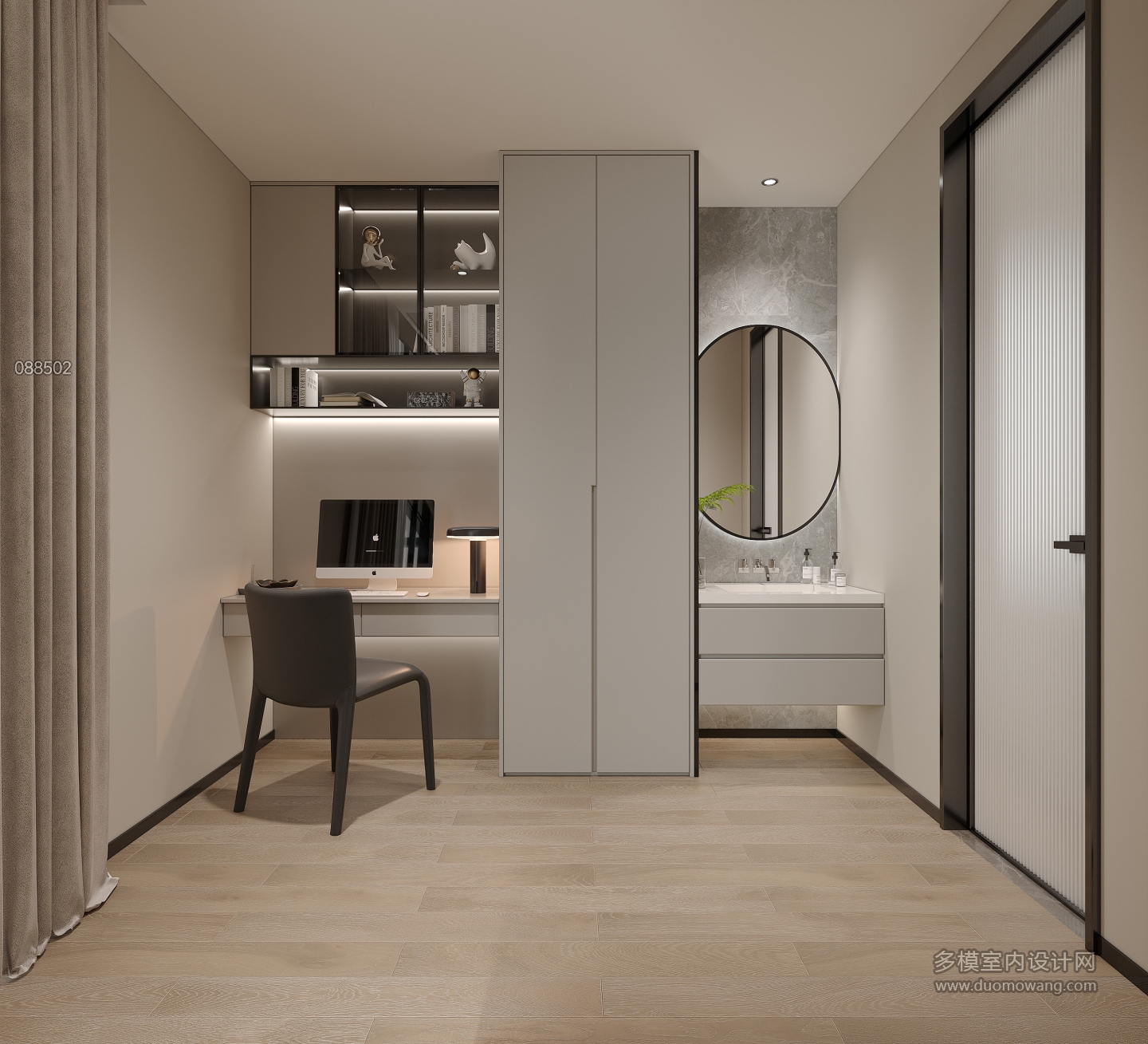 二楼_女儿房衣帽间