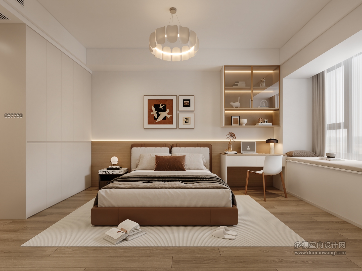 简约原木风次卧