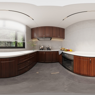 新中式厨房-全景