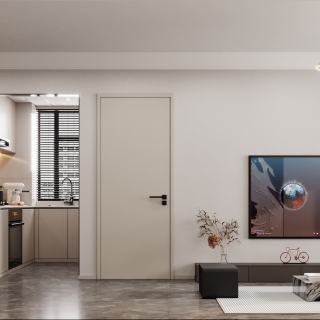 现代电视墙特写