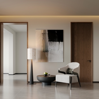 意式极简三层中庭