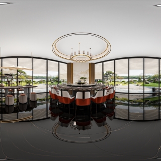 新中式包厢全景1