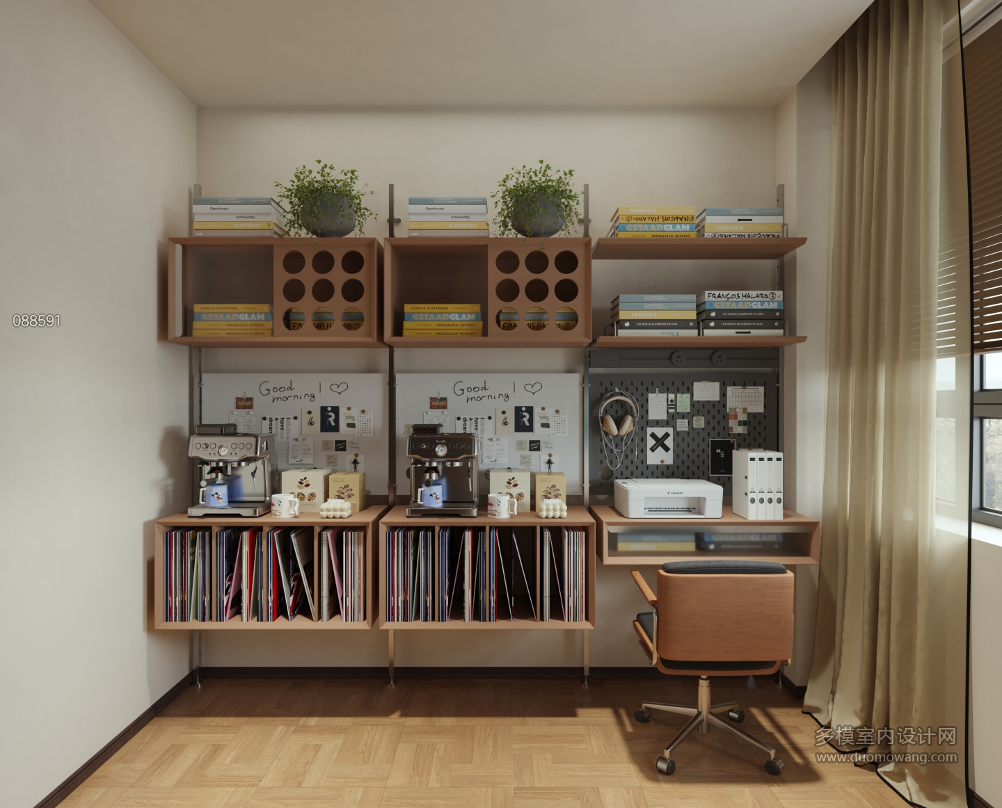 现代 中古风 储物间 单张