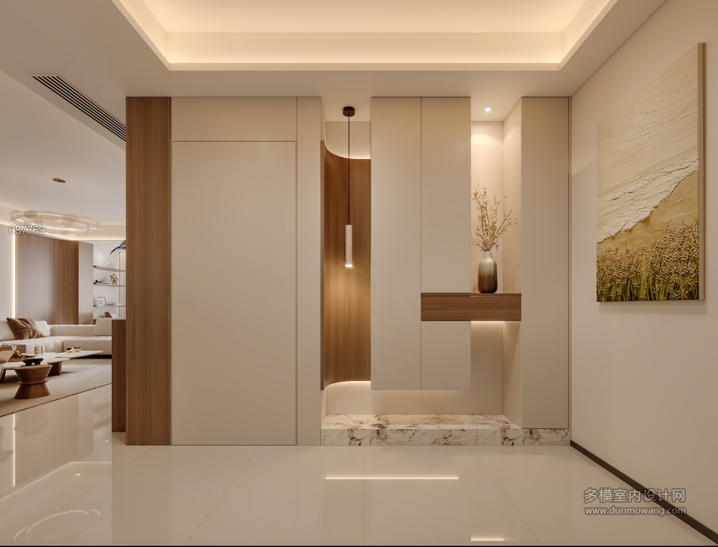 简约原木风玄关