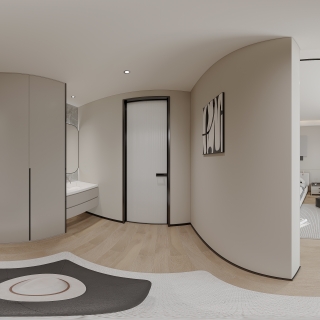 三楼_客房衣帽间全景