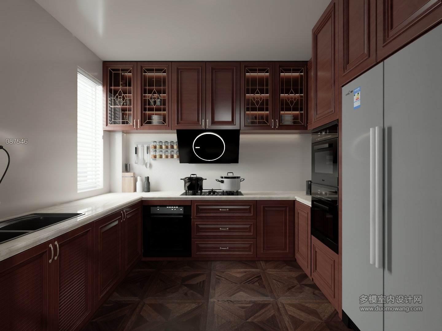 美式一楼厨房单张