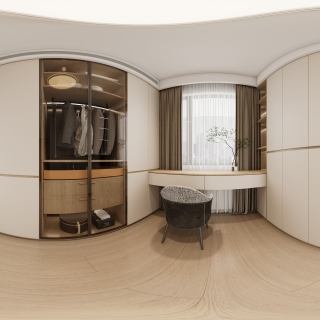 原木-衣帽间全景