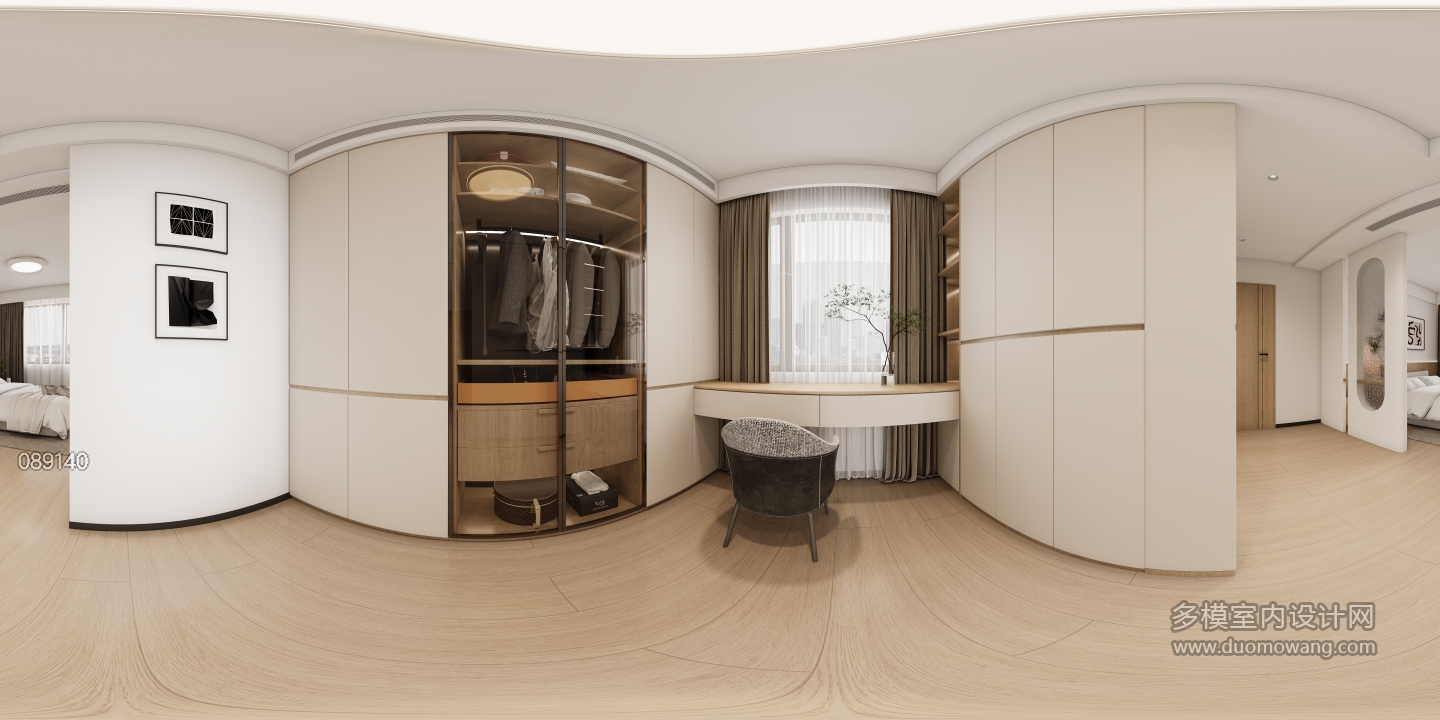 原木-衣帽间全景